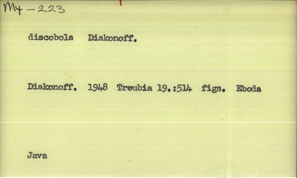 front of card